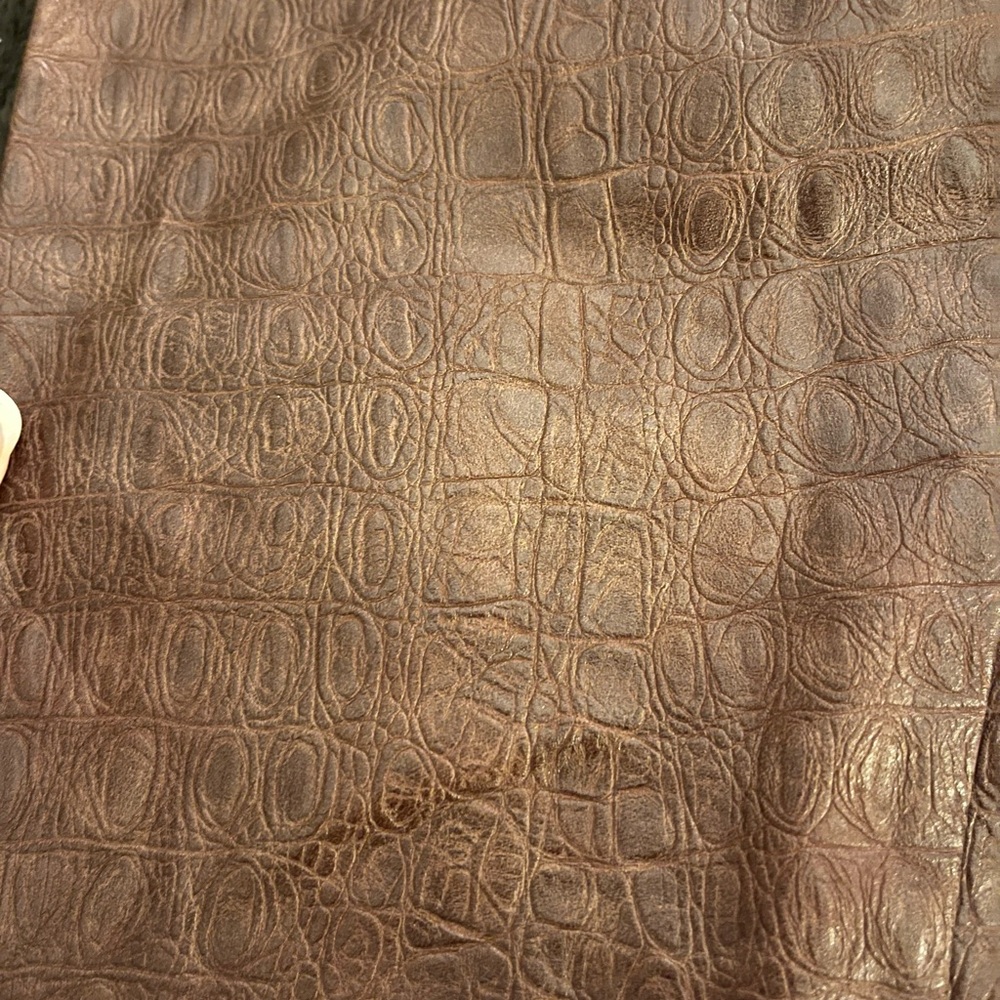 Commando Croc-Embossed Brown Leggings - Picture 5 of 9